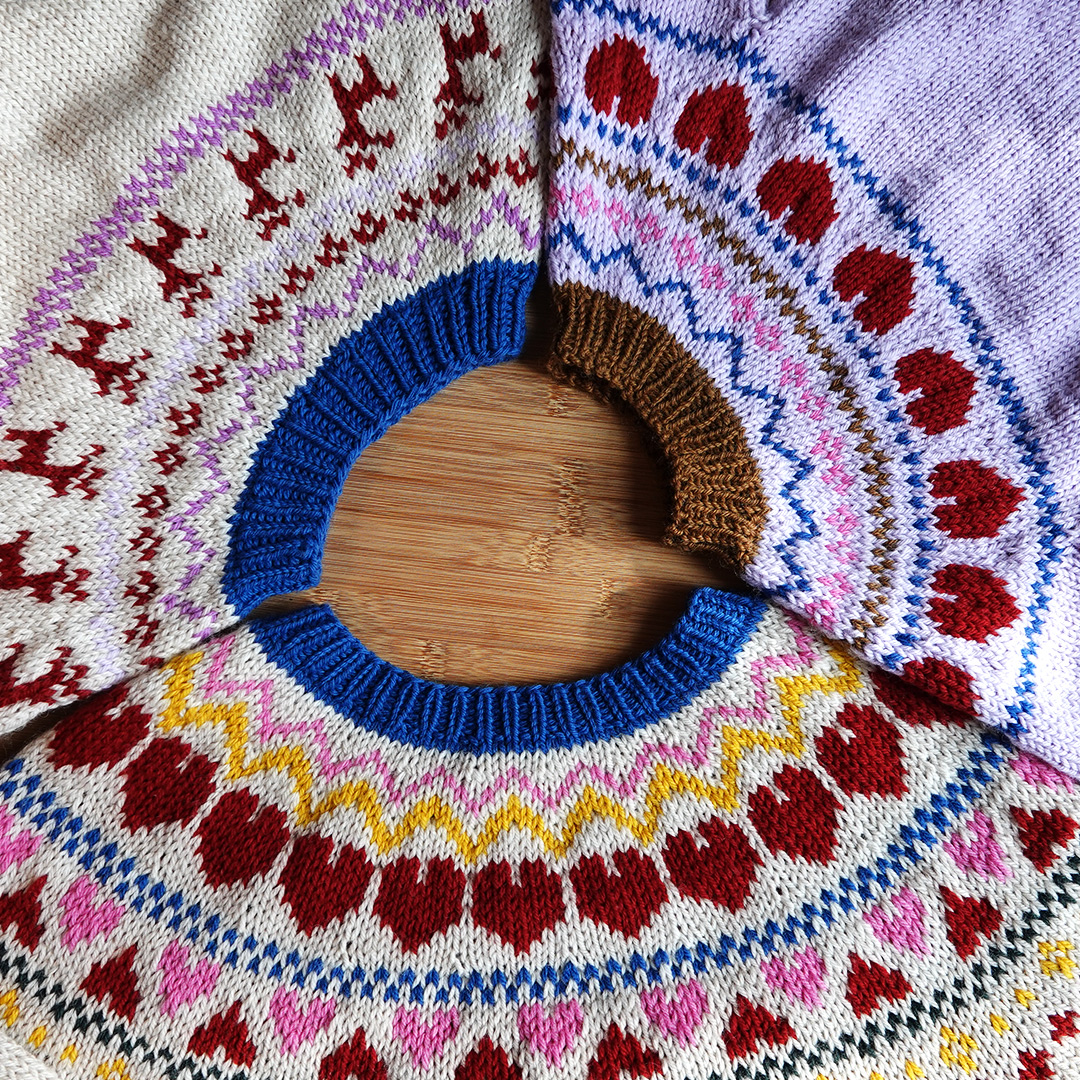 Sweater til børn med rensdyr - strikkeopskrift - Billede 2